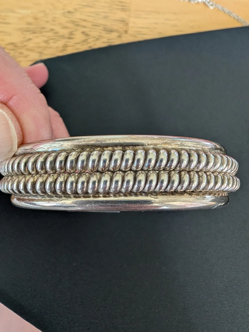 Native Tahe Sterling Silver Cuff Bracelet - Women's Accessory